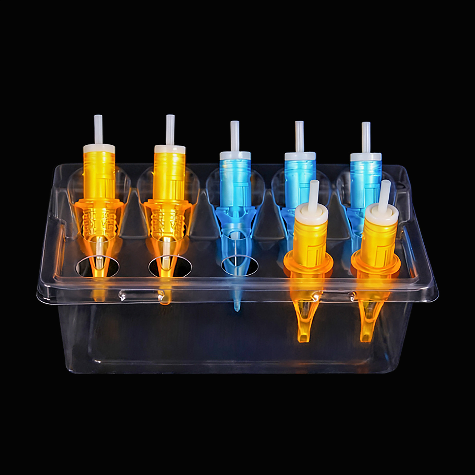 Tattoo Integrated Needle Color Mixing Rack Disposable Pigment Holder Cleaning and Placement 10 Pieces Per Box Storage Rack