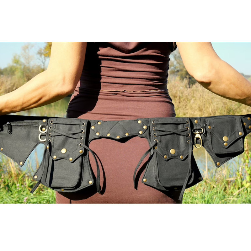 New Workwear Tactical Bag Functional Style Multi-Pocket Vest Backpack Trendy Cool Wearable Backpack Chest Bag