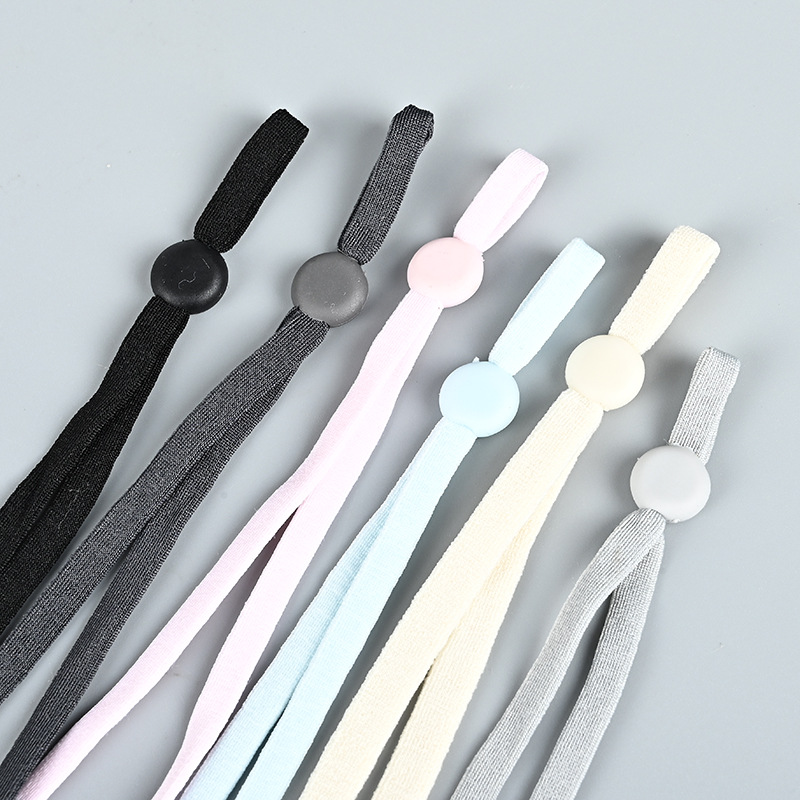 Mask Ear Strap Adjustment Strap Round Adjustment Mask Ear Rope Anti-Slip Buckle Elastic Band Eye Mask Flat Buckle Ear Strap Rope