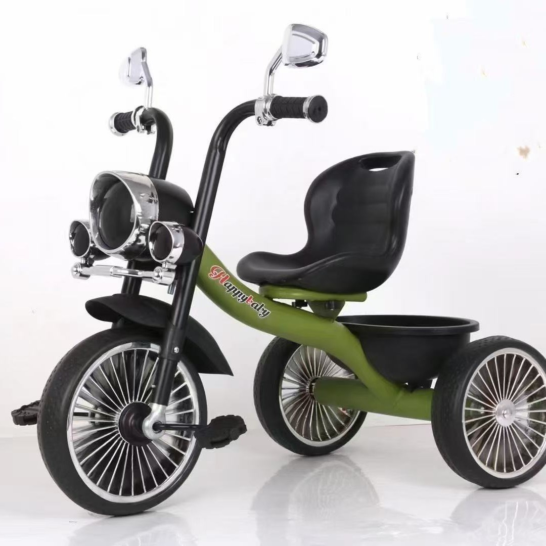 Новый детский трехколесный велосипед с музыкой, многофункциональный легкий детский мотоцикл, оптовая продажа