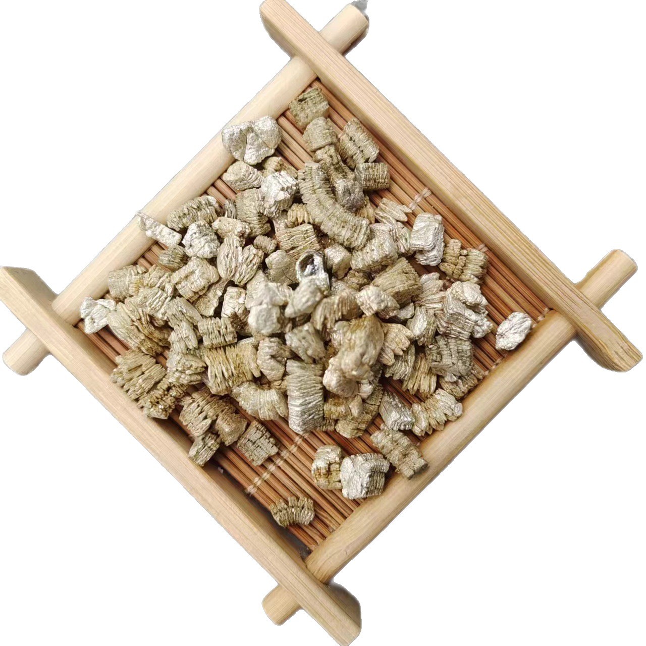 Supply Vermiculite Golden Yellow Expanded Vermiculite Fireproof Insulation Insulation Vermiculite Powder Seedling Sowing Silver White Expanded Vermiculite