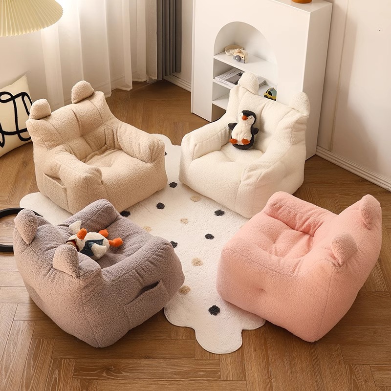 Lazy Small Sofa Kidsren Can Sit on Baby Back Chair Reading Area Layout Seat Mini Single Sofa