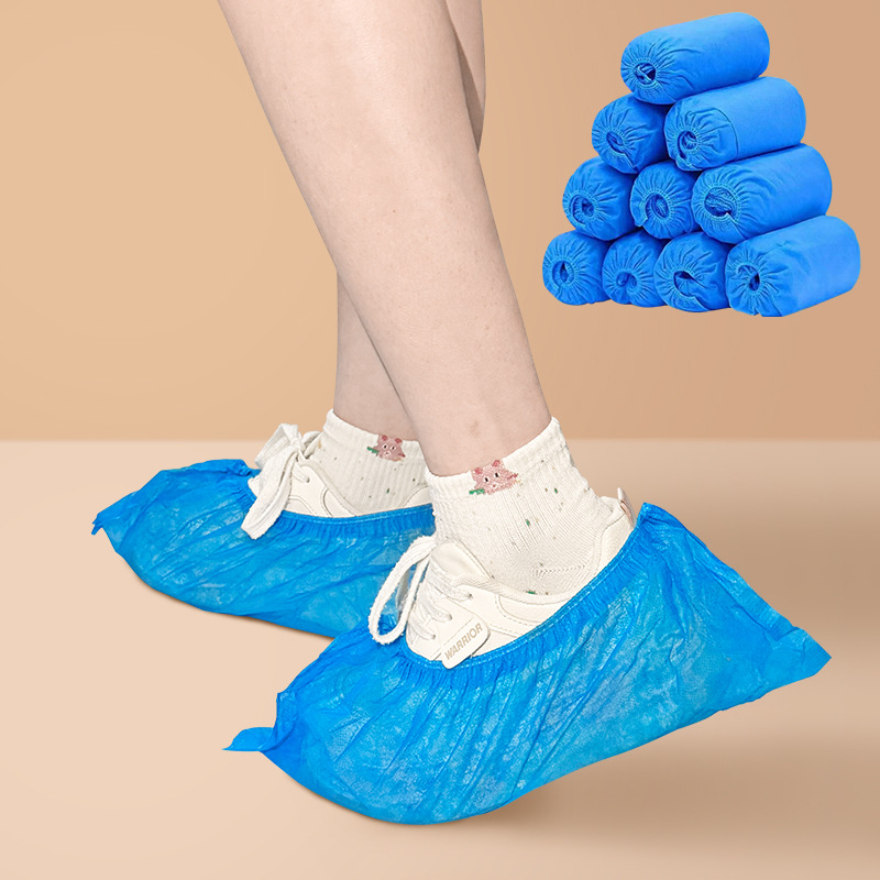 Одноразовые бахилы Для дома Утолщенные Нескользящие Нетканые бахилы для ног Для студентов в компьютерном классе Фабричные пылезащитные бахилы