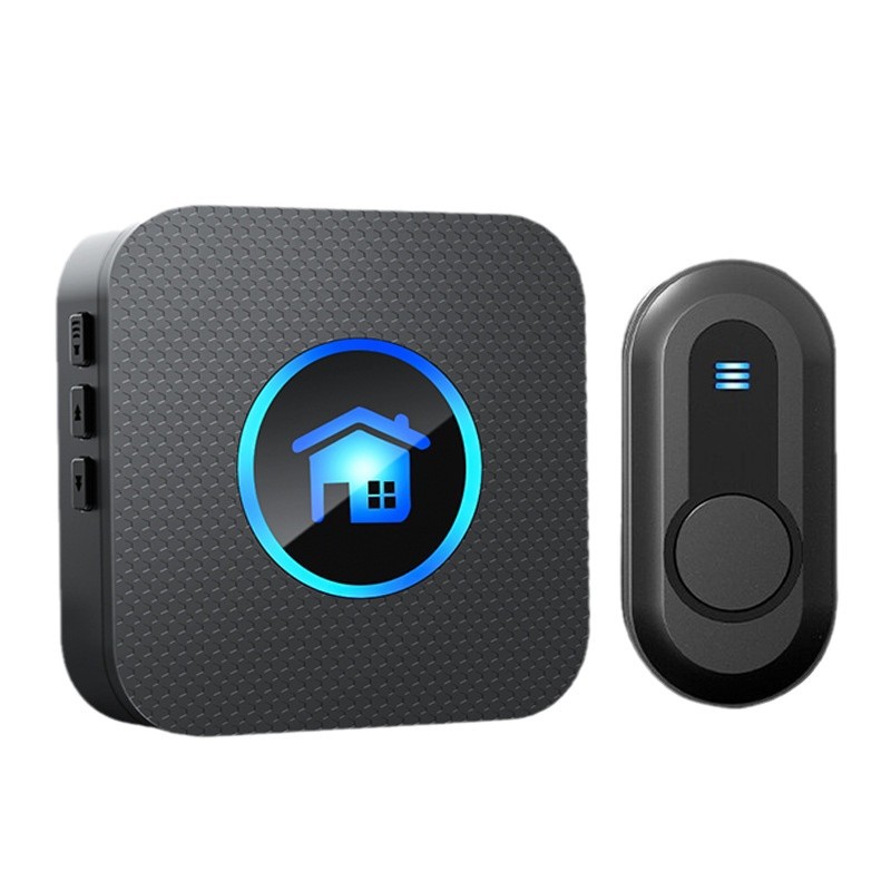 Customized Cross-Border Wireless Doorbell Battery Model Home Carry-On Waterproof Remote Elderly Pager Doorbell 433