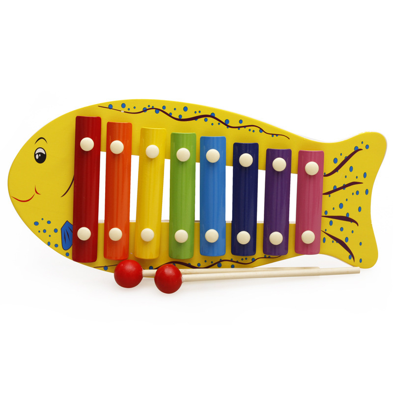 Manufacturer of Wooden Musical Instruments for Infants and Young Children, Baby Toys for Ages 1-3, Solid Wood Eight-Note Scale