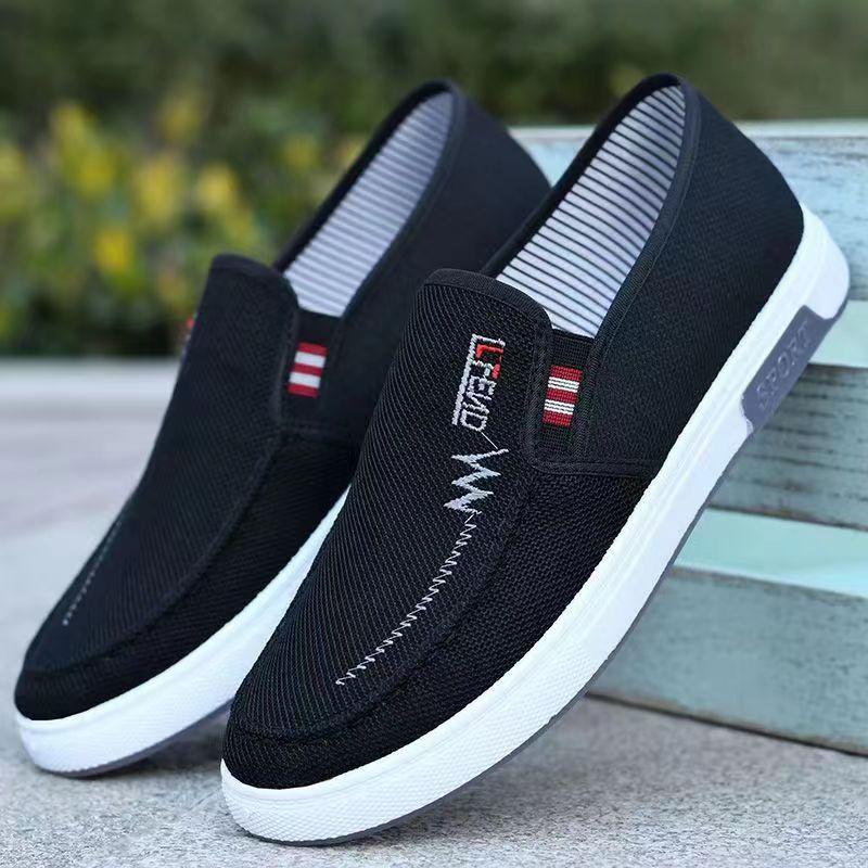 Men's old Beijing cloth shoes men's casual soft bottom canvas dad shoes middle-aged and elderly men's work shoes factory wholesale