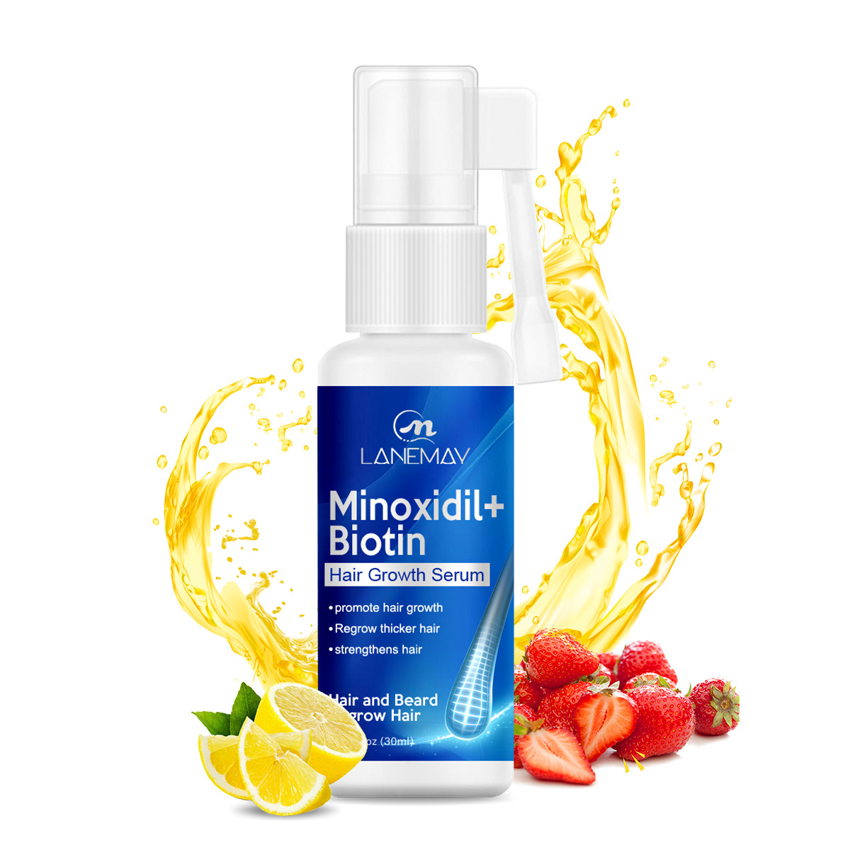 Cross-border Beard Growth Liquid Moisturizing Beard Growth Men's Beard Growth Care Liquid