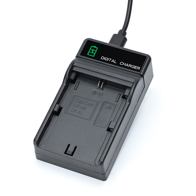 Source Manufacturer Suitable for Canon Lp-E6 Digital Camera Slr Camera Battery USB Charger 1A2A Fast Charging