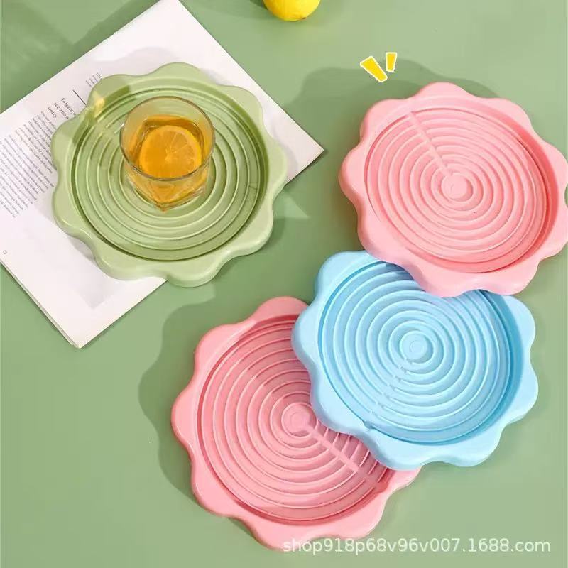 Table Coaster Water Filter Tray Household Kettle Thermos Anti-Scalding and Heat-Proof Plastic Insulation Pad
