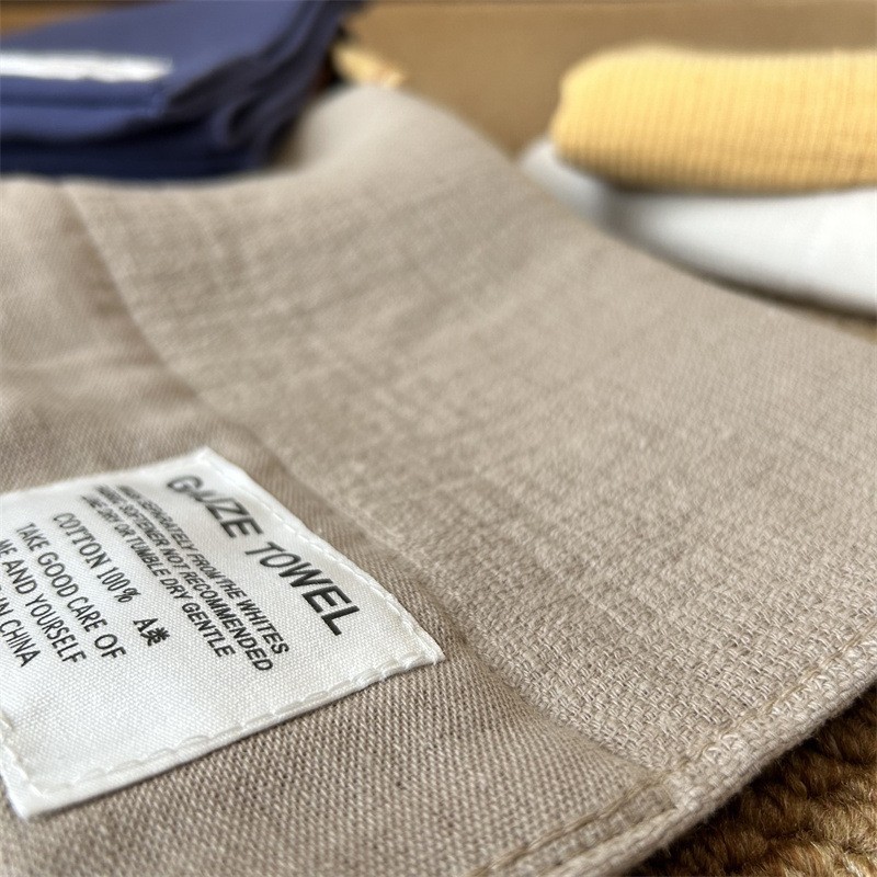 Foreign Trade New Air Cotton Gauze Towel Bath Towel Set Bath Cloth Plain Cotton Wrinkled Gauze Soft and Skin-Friendly