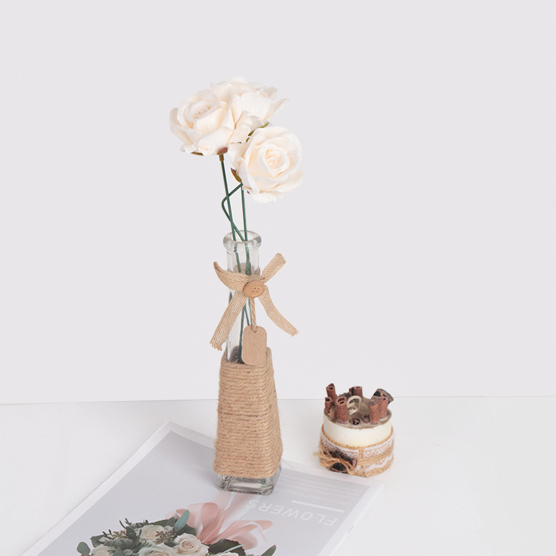 No. 2 Glue Flower Stem Soap Flower Rose Wire Glue-Coated Material Artificial Flower Tape Wholesale DIY Production