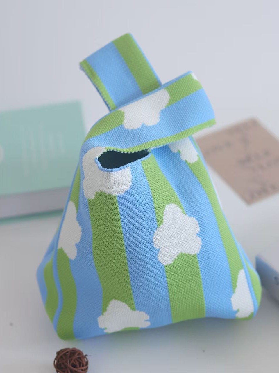 Birthday Party Lightweight Practical Needlework Snack Bag Mini Knitted Bag Wedding Candy Bag Baby's 100-Day Celebration Full Moon Banquet Handbag