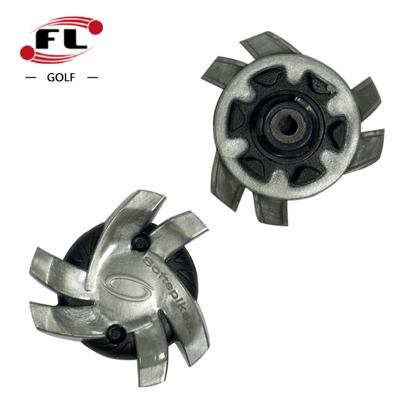 Fuli Sports Factory Direct Sales Golf Spikes Golf Spikes Quick Rotating Spikes Cyclone Model Seven Colors Selection