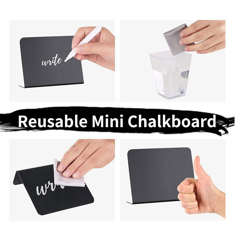 Amazon Acrylic Double-Sided Erasable Price Tag Black Record Dining Table Mini Blackboard Writing Whiteboard