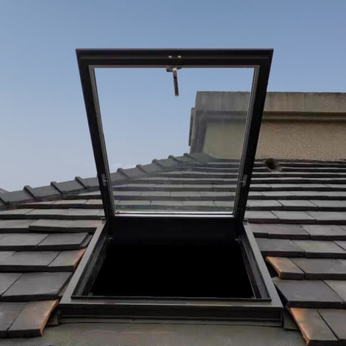 Sloped Flat Roof Sun House Roof Lighting Skylight Basement Skylight Attic Skylight Aluminum Alloy Skylight Window Frame