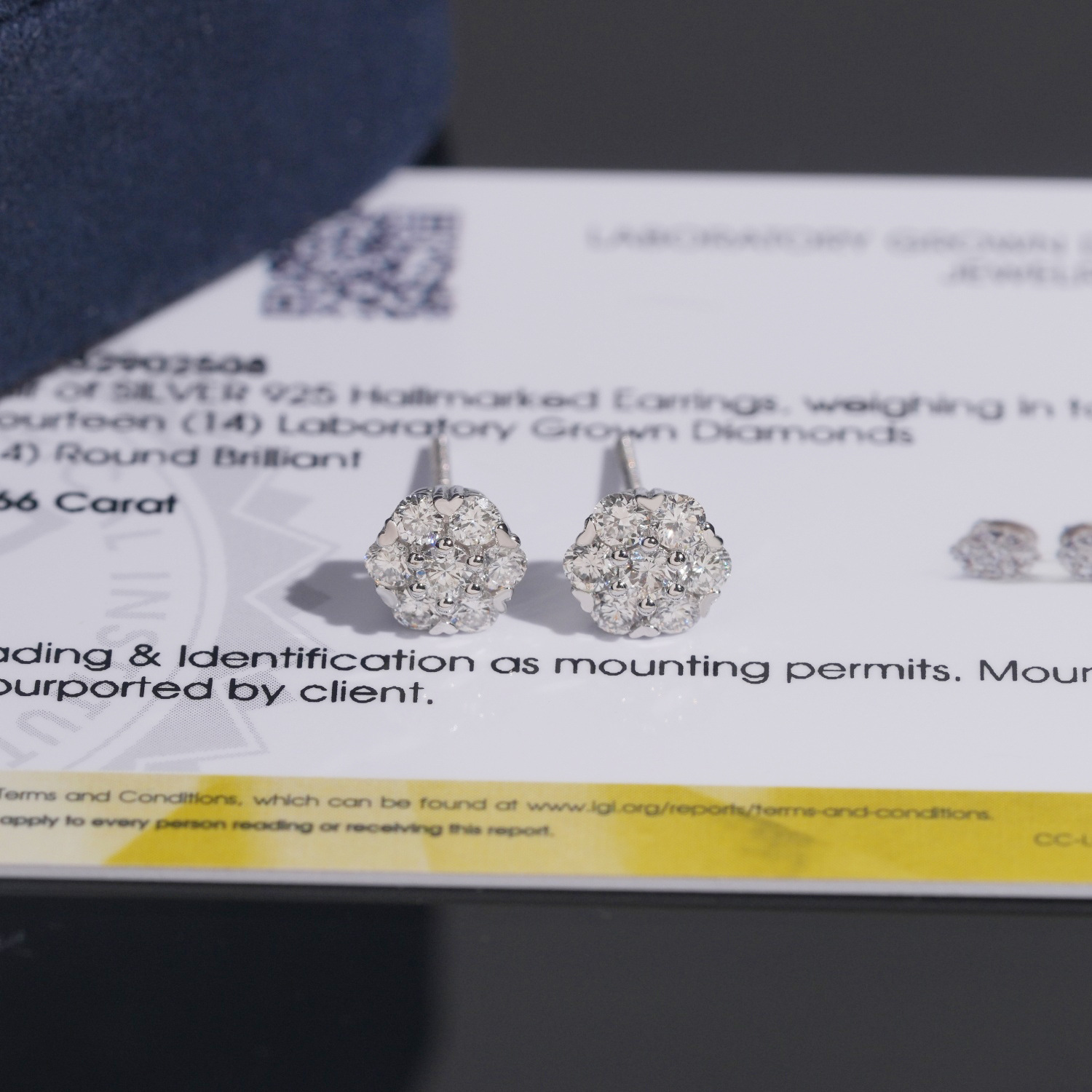 Cross-Border New Flower-Shaped 7mm Hip-Hop Earrings S925 Silver Inlaid Laboratory-Grown Diamond Niche Earrings 1755 Direct Supply