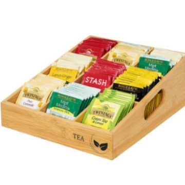 Bamboo Tea Box Japanese Style Dividedable Storage Tableware Partition Storage Tea Box Divided Tea Storage Box
