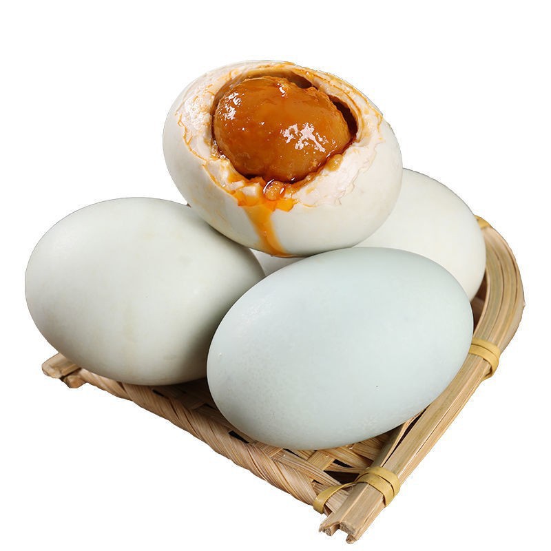 Free Shipping Huazhu Salted Duck Eggs 60G/Piece Red Heart Oily Roasted Sea Duck Eggs for Meals and Snacks Wholesale