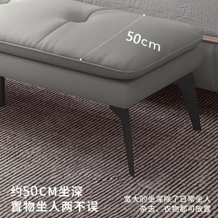 Bedside Bench Can Be Used as a Small Sofa for Sitting in the Bedroom, Dressing Room Stool, Long Small Sofa, Light Luxury Shoe-Changing Bench