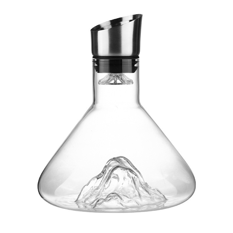 Creative Entry Luxury Iceberg Waterfall Decanter Glass Wine Jug Internet Celebrity Fast Filtering Wine Red Wine Wine Decanter High