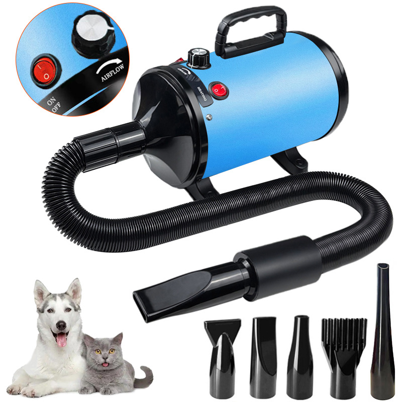 Cross-border pet hair dryer pet water blower high-power stepless speed regulation pet hair dryer pet dryer