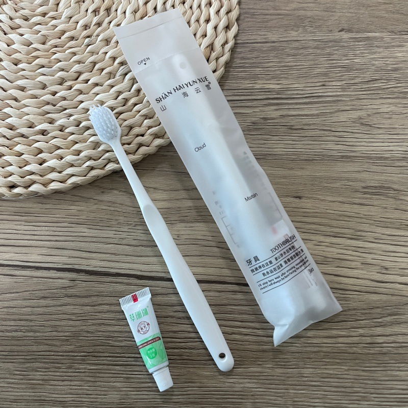 Shanhaiyunxue Series Disposable Toothbrush Hotel and B&B Toiletries Set Hotel Disposable Toothbrush Complete Set