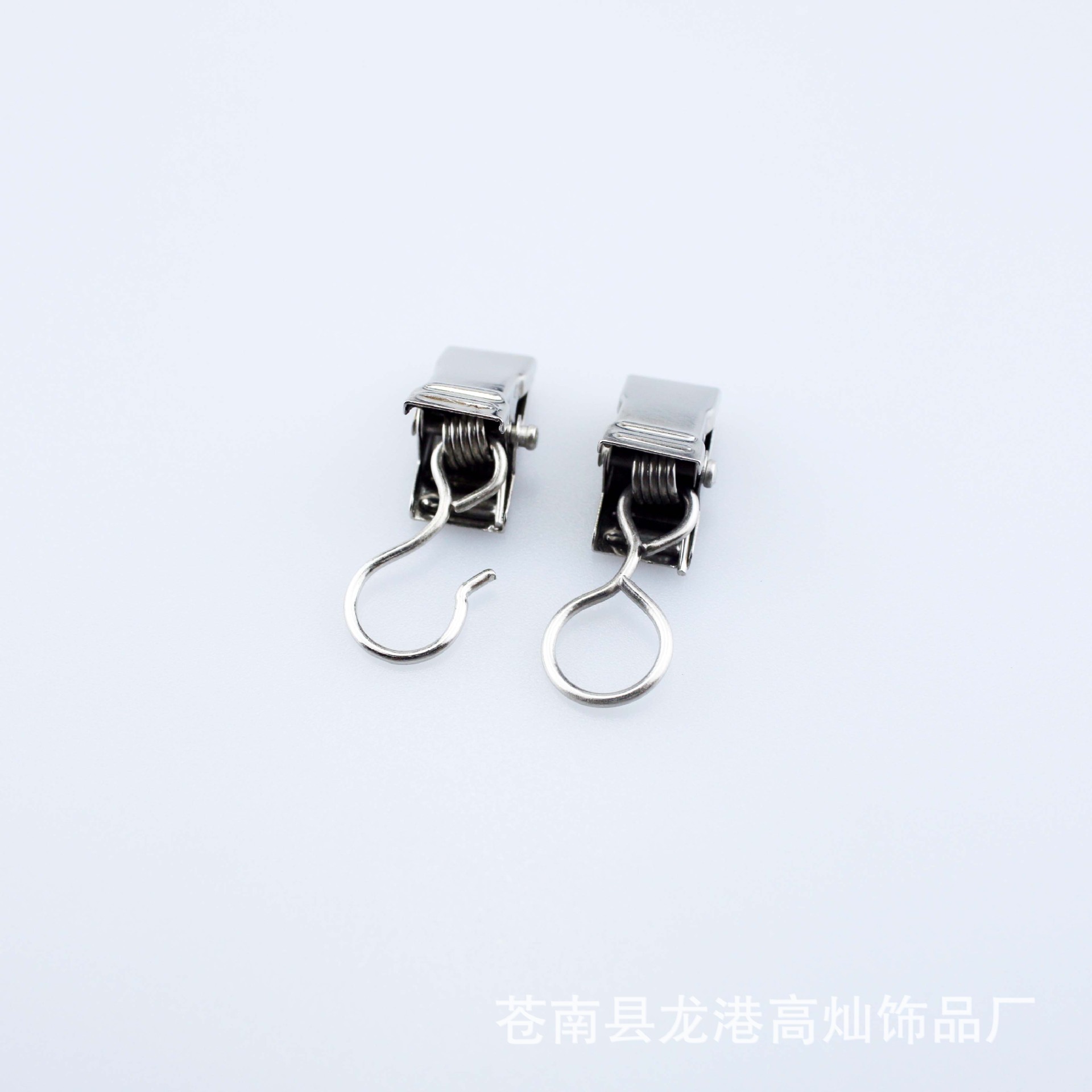 Open and Closed Curtain Clip Sawtooth Ring Curtain Buckle Metal Clip Shower Curtain Clip with Hook Clip