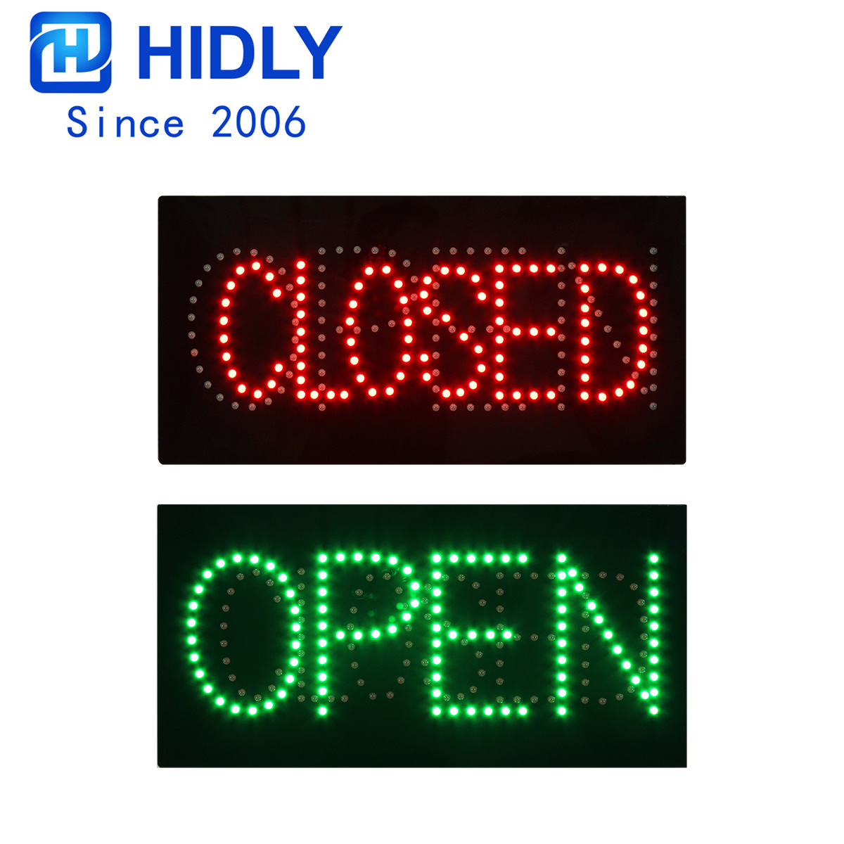 OPEN CLOSED sign manufacturer LED luminous word light box