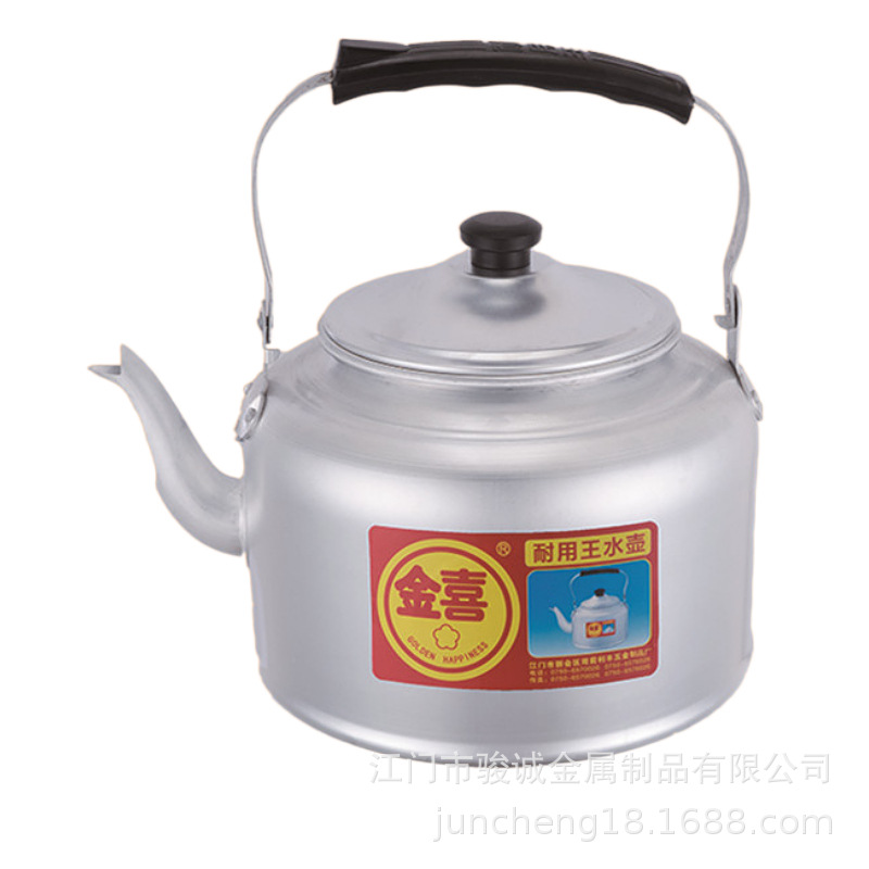 Jinxi Aluminum Thickened White Washing Kettle Old-fashioned Gas Aluminum Kettle Household Kettle Teapot Outdoor Pot Whole Piece Wholesale