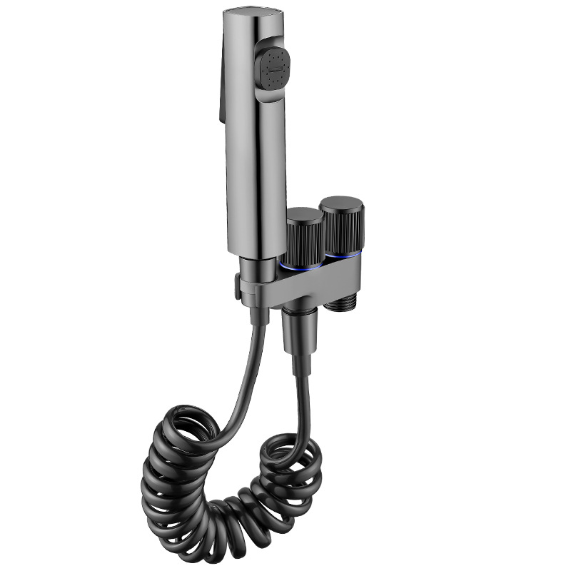 Toilet Companion Flushing Spray Gun Bathroom Toilet High-Pressure Faucet Nozzle Flushing Gun Household Bidet Set