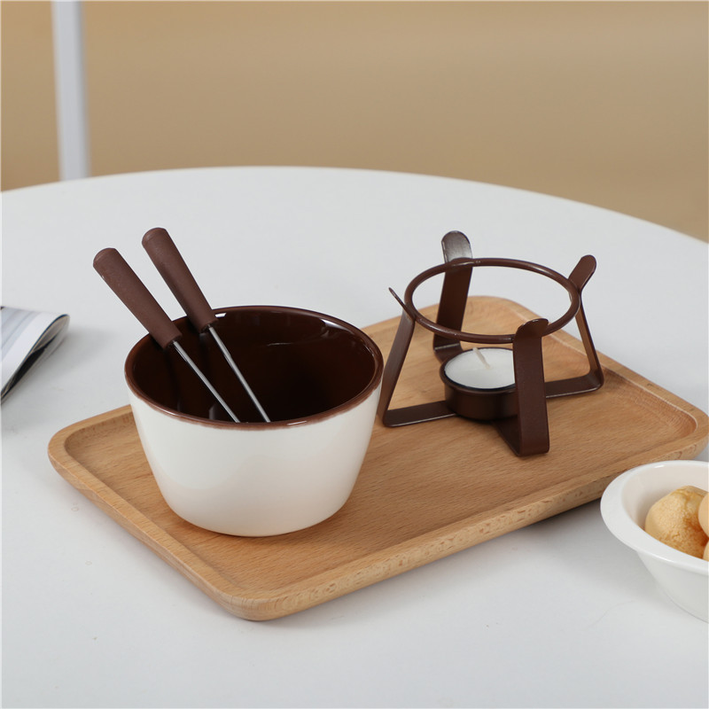Cross-Border Creative Chocolate Heating Stove Ceramic Hot Pot Cheese Cheese Ice Cream Butter Heating Stove Drop Shipping