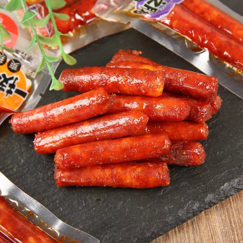 Yiji sausage, haolaozhai sausage, instant local firewood, small sausage, spicy pork sausage, Cantonese flavor sausage wholesale