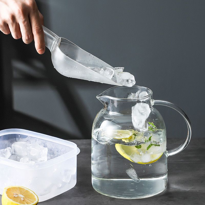 Durable Pc Ice Shovel for Milk Tea Shop, Plastic Transparent Supermarket Flat Shovel, Thickeneded Shovel, Sugar Shovel, Popcorn Flour