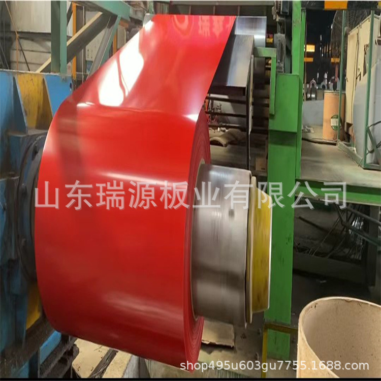 Color Coated Coil 0.6mm Thick 1m1.2m Wide Blue White Gray Color Steel Coil Coated Open Flat Pressure Tile Bending Color Steel Coil