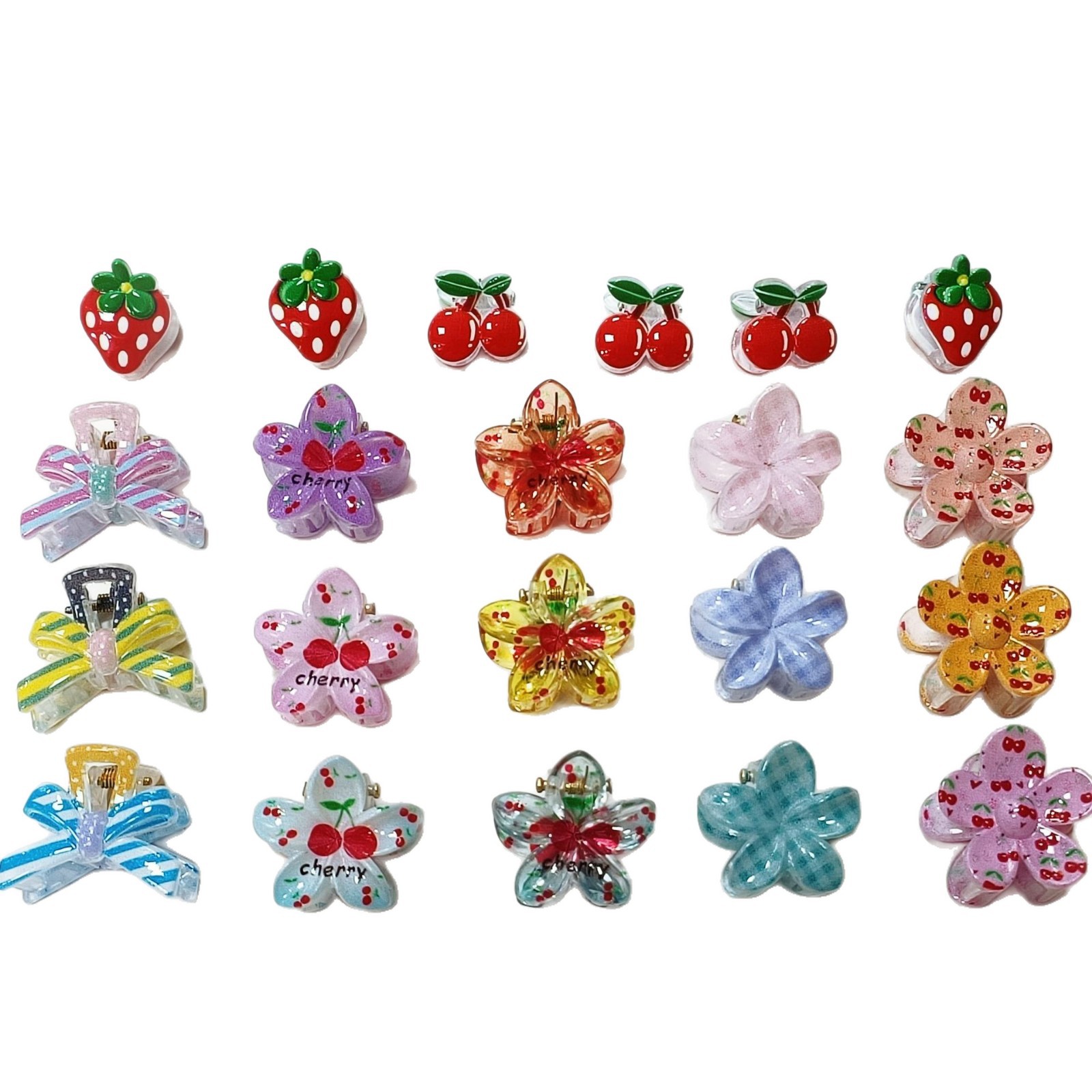 Cross-Border Popular Coffee Color Mini Hair Clip Set Princess Hair Clip Forehead Bangs Clip Broken Hair Clip Headwear