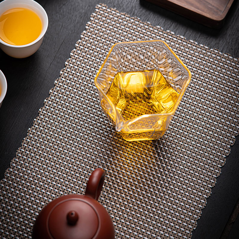 Zen fiber tea mat kung fu tea set accessories leak net partition tea dregs tea table tea tray pvc spare parts easy to clean o