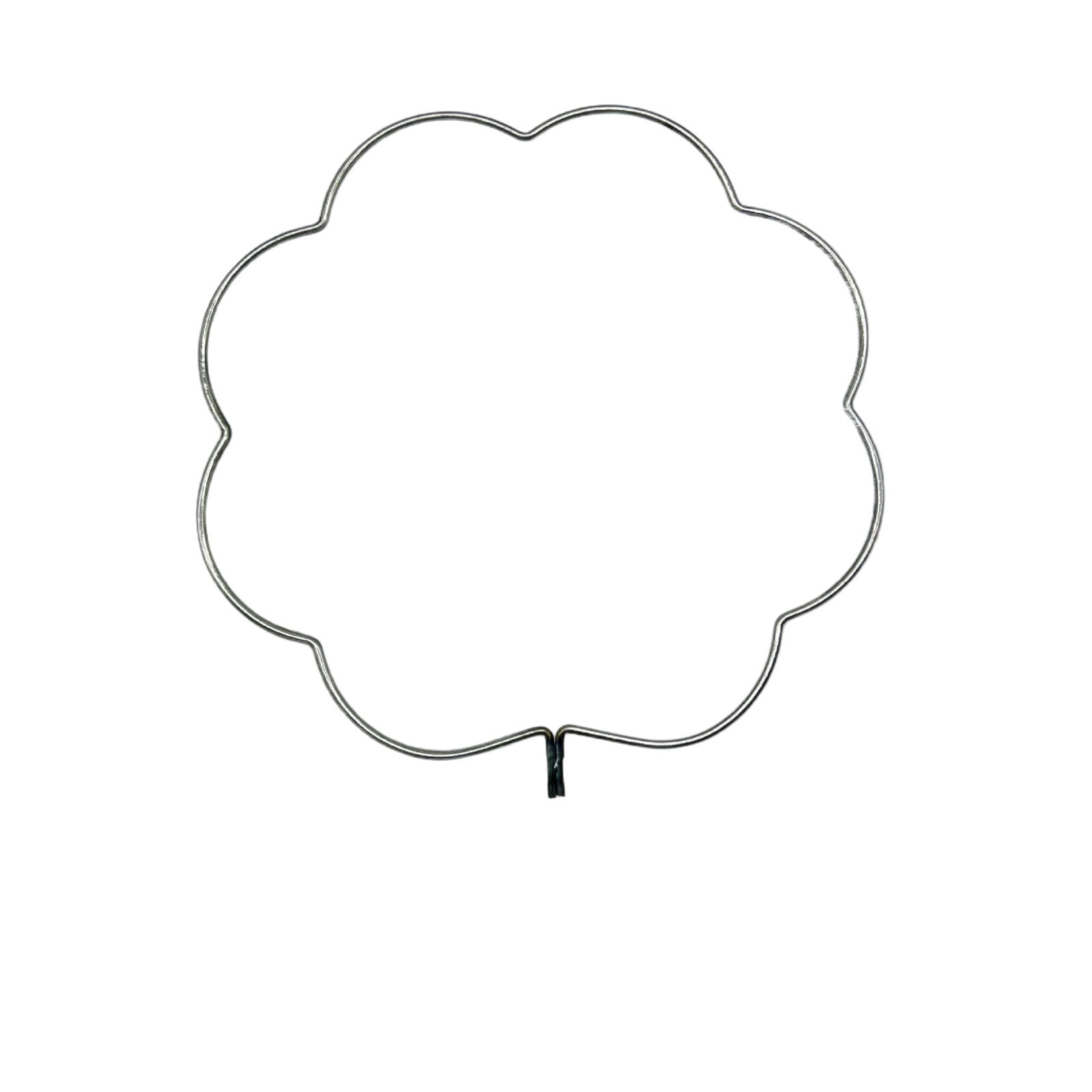 20cm Round Fan Frame Wire Hoop Handmade DIY Crochet Flower Round Fan Frame Round Plum Blossom Fan Hoop