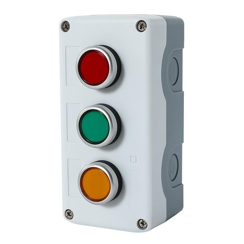 Waterproof and Dustproof Button Switch Control Box Start and Stop Indicator Light Elevator Handrail Emergency Stop Button Switch Box