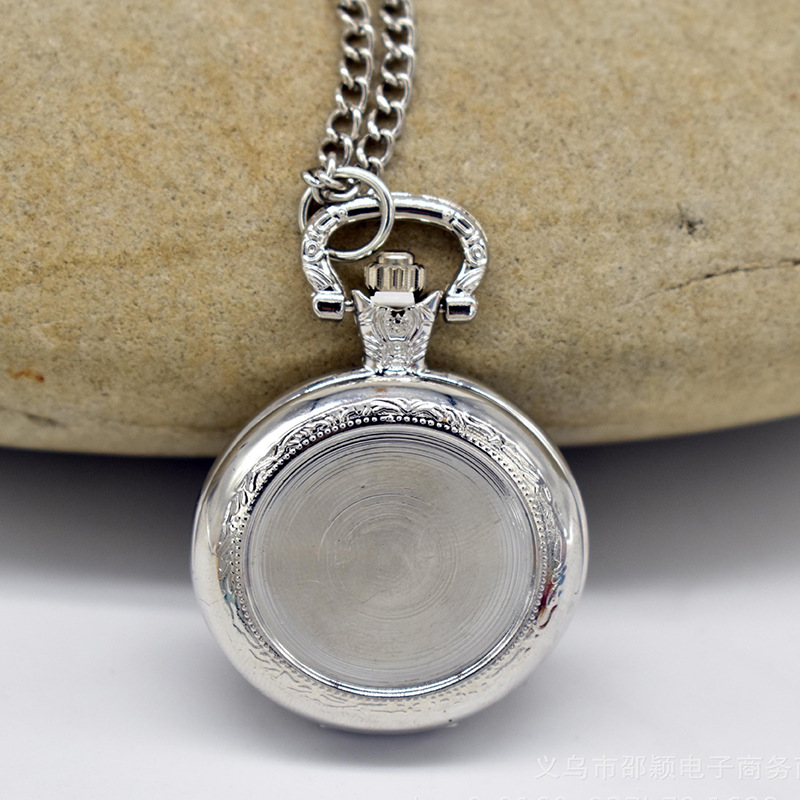 Средние карманные часы с картой, модные аксессуары, подвесные часы DIY, оптовая продажа средних карманных часов