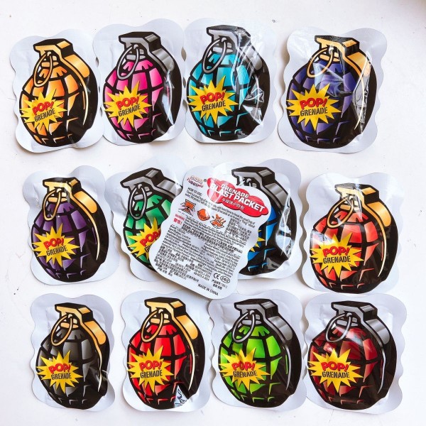Grenade explosion simulation automatic inflatable self-explosion bomb explosion decompression Trick Trick decompression small shock bag toy