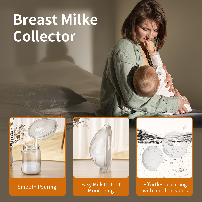 Washable Breast Milk Collector Breast Milk Collector Anti-Overflow Breast Pad Hands-Free Wearable Breast Milk Collector Milk Collect