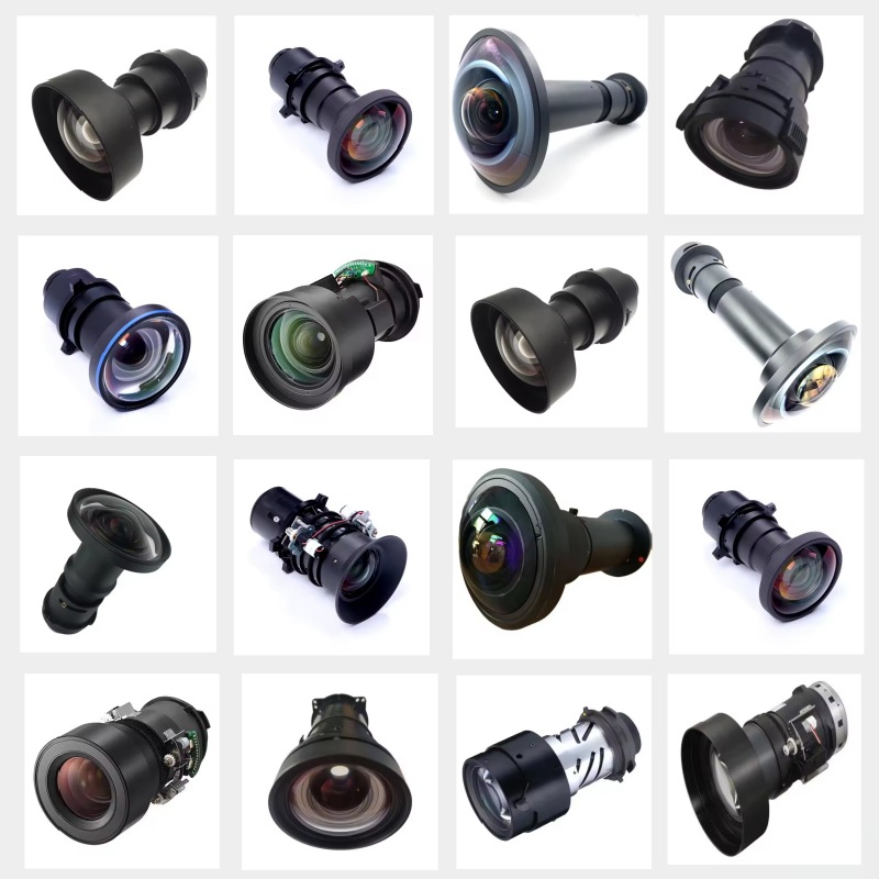 High-Definition Fisheye Lens 180-Degree Ultra-Wide-Angle Projector Lens Internal and External Projection Screen Lens Astronomy Museum