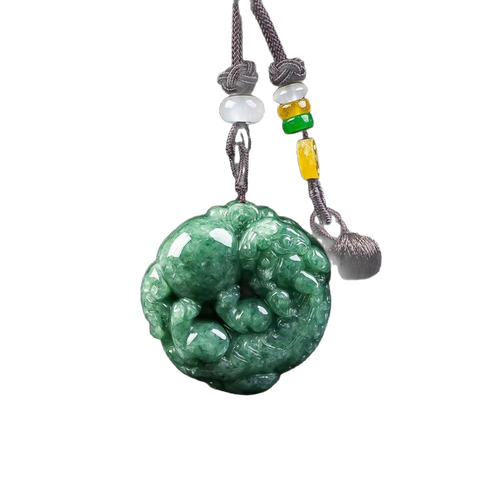 Natural Jade Pixiu Pendant for Men and Women, Pixiu Jade Necklace Pendant to Attract Wealth, Pixiu Jade Pendant