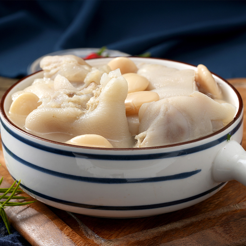 Pre-Made Cooking Mom's Trotters Soup Semi-Finished Dish Heated Ready-To-Eat Fresh Soft Glutinous Fresh Pig's Trotters Travel Gift
