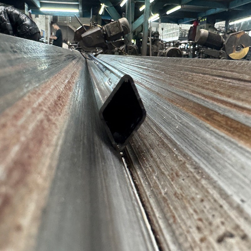 304 Stainless Steel Special-Shaped Pipe Stair Handrail Rectangular Groove Pipe Custom-Made Foshan Direct Seam Welded Pipe