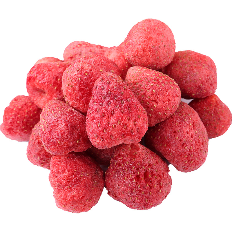 FD Freeze Dried Strawberry Class A Whole Strawberry Crisp Factory Bulk Wholesale Snowflake Crisp Baking Raw Strawberry Crisp