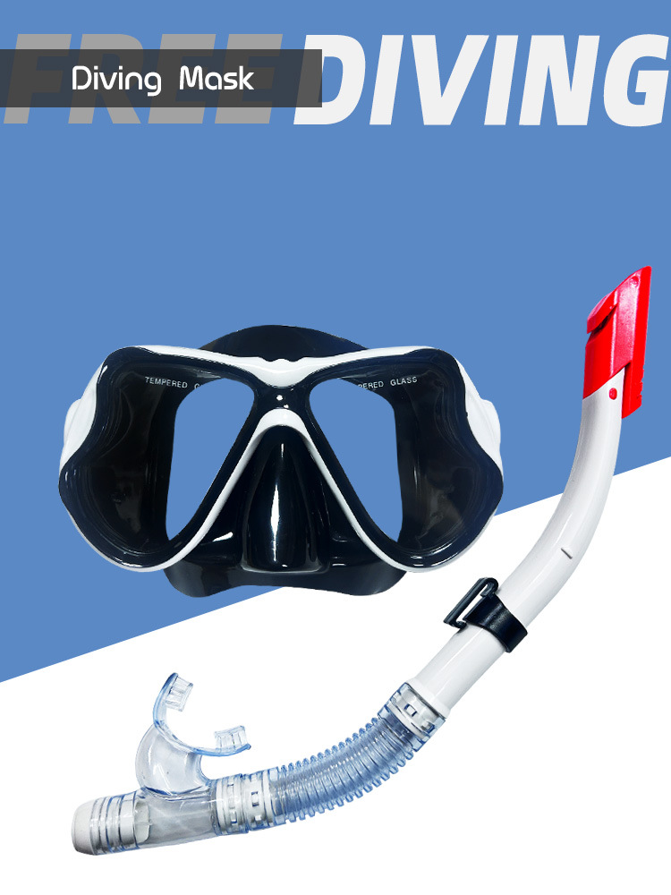 New Adult Men's and Women's Large Vision Mask Children's Diving Goggles suit Semi-dry Snorkeling Equipment Glasses