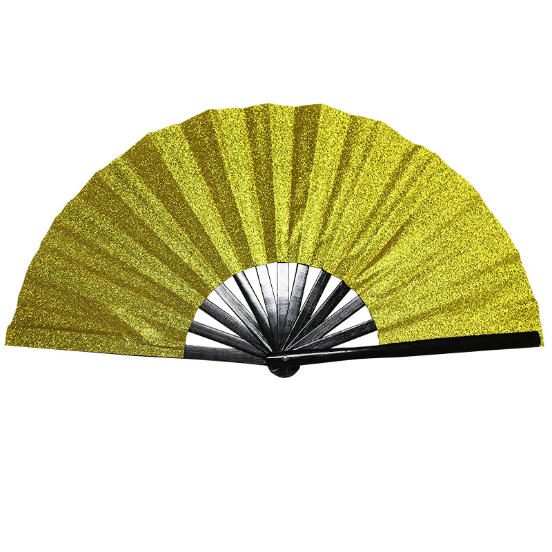 33cm Kung Fu Fan Uv Fan Bamboo Bone Digital Printing Fluorescent Fan Source Factory Direct Sales Amazon Thin Style