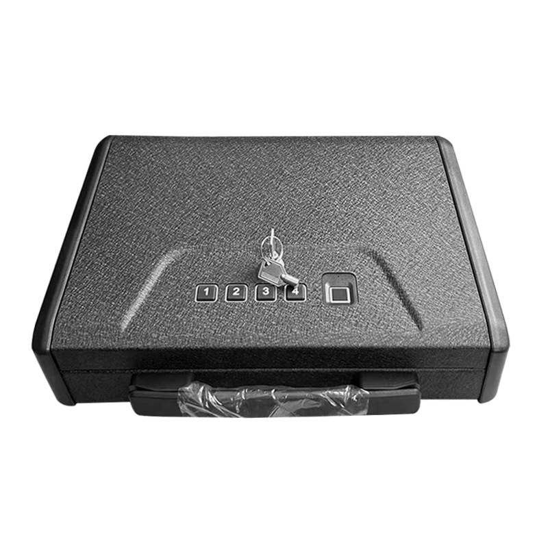 T6 Portable Pistol Box Suitcase Password Fingerprint Telescopic Car Office Home Can Be Customized