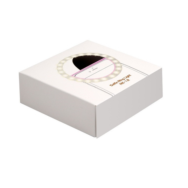 Popular Mobile Phone Selfie Fill Light Rk12 Round Mobile Phone Fill Light Rechargeable Fill Light Led Beauty Selfie